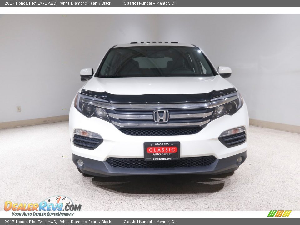 2017 Honda Pilot EX-L AWD White Diamond Pearl / Black Photo #2