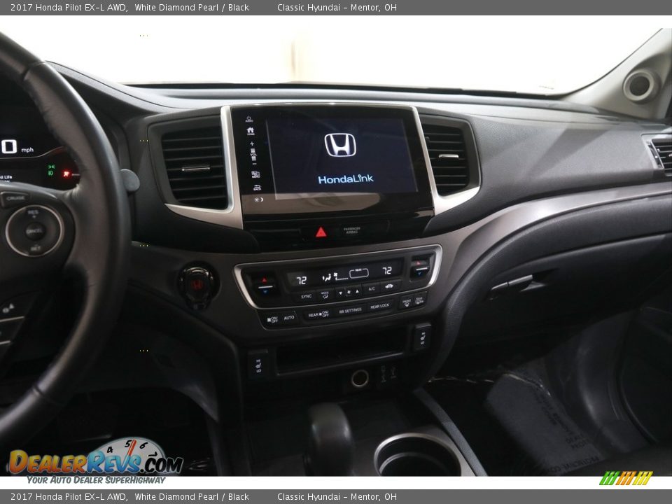 2017 Honda Pilot EX-L AWD White Diamond Pearl / Black Photo #9