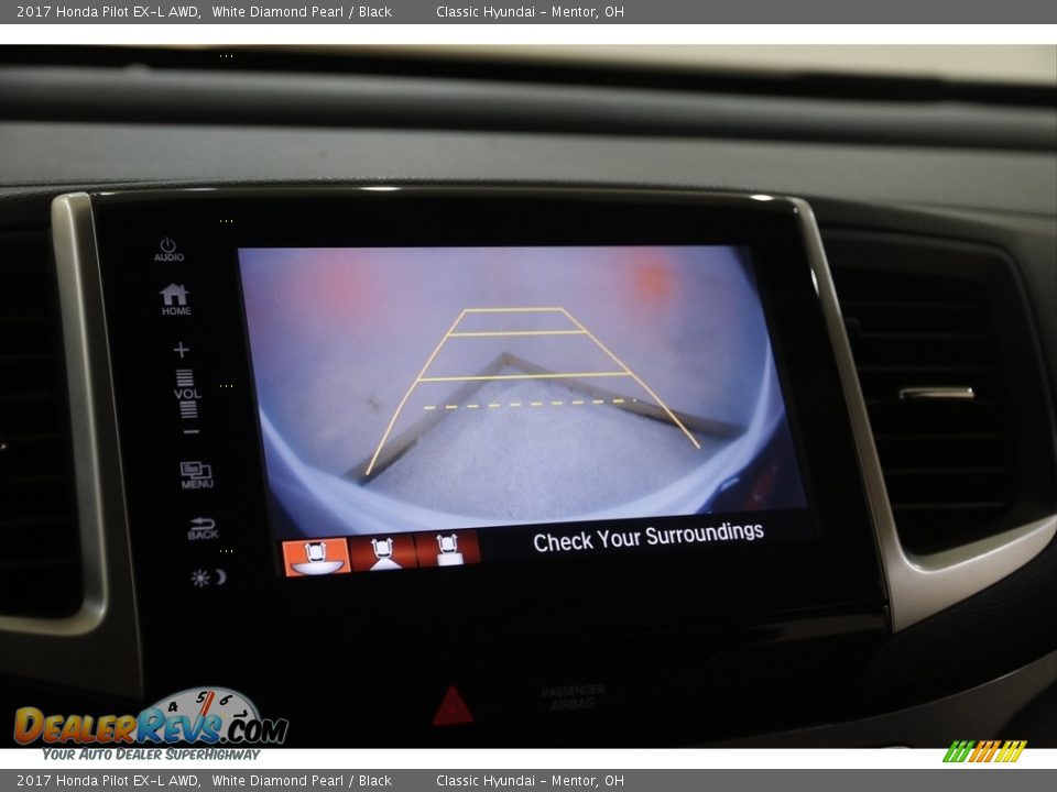 2017 Honda Pilot EX-L AWD White Diamond Pearl / Black Photo #12
