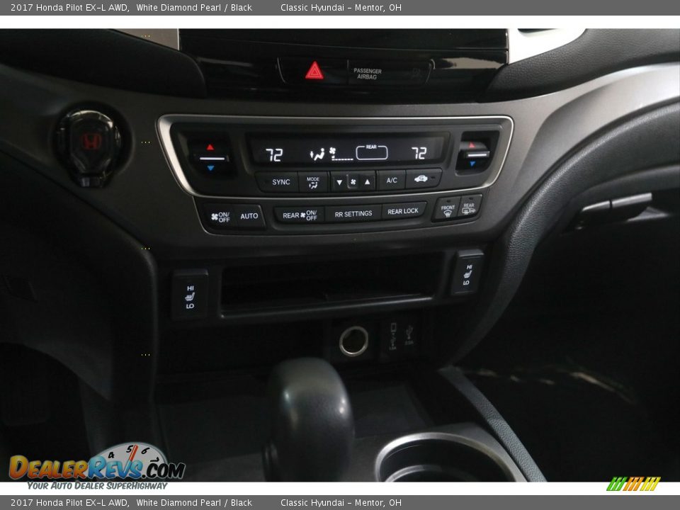 2017 Honda Pilot EX-L AWD White Diamond Pearl / Black Photo #13