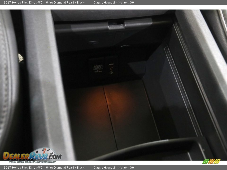 2017 Honda Pilot EX-L AWD White Diamond Pearl / Black Photo #15