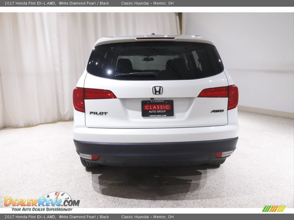2017 Honda Pilot EX-L AWD White Diamond Pearl / Black Photo #20