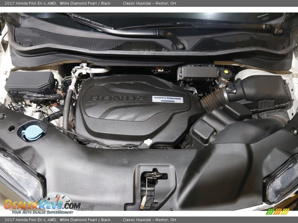 2017 Honda Pilot EX-L AWD White Diamond Pearl / Black Photo #21