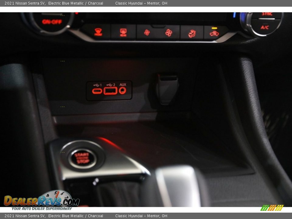 2021 Nissan Sentra SV Electric Blue Metallic / Charcoal Photo #13