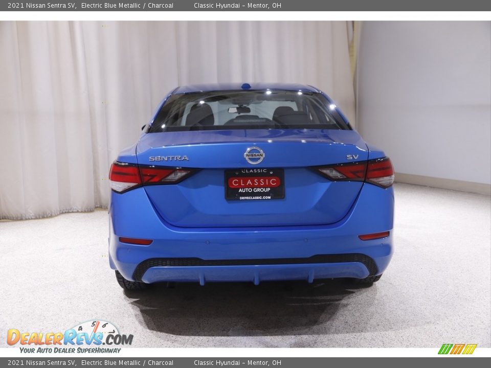 2021 Nissan Sentra SV Electric Blue Metallic / Charcoal Photo #18