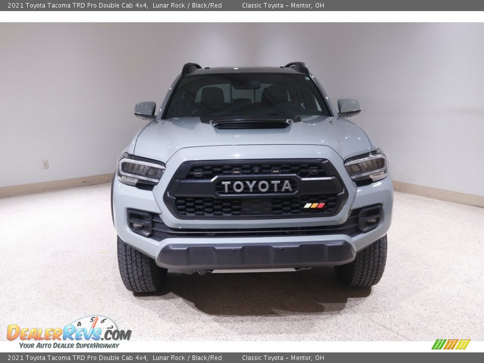 2021 Toyota Tacoma TRD Pro Double Cab 4x4 Lunar Rock / Black/Red Photo #2