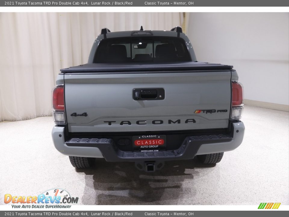 2021 Toyota Tacoma TRD Pro Double Cab 4x4 Lunar Rock / Black/Red Photo #18