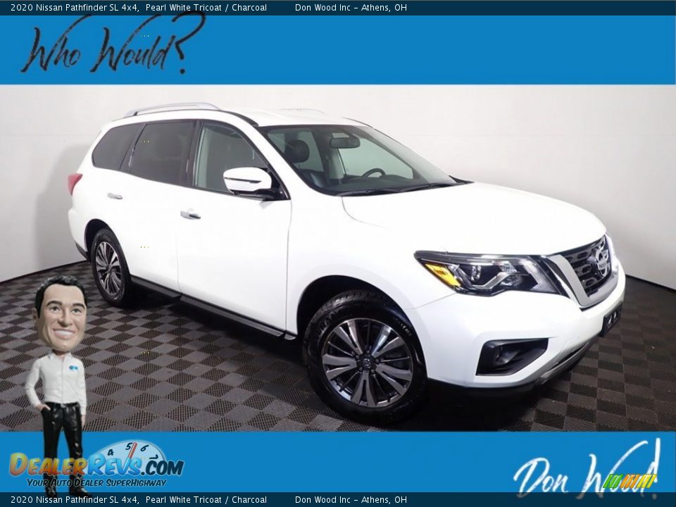 2020 Nissan Pathfinder SL 4x4 Pearl White Tricoat / Charcoal Photo #1