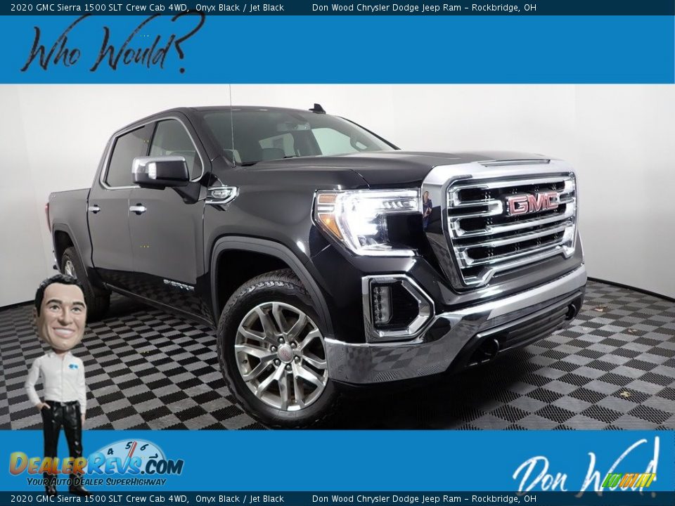 2020 GMC Sierra 1500 SLT Crew Cab 4WD Onyx Black / Jet Black Photo #1