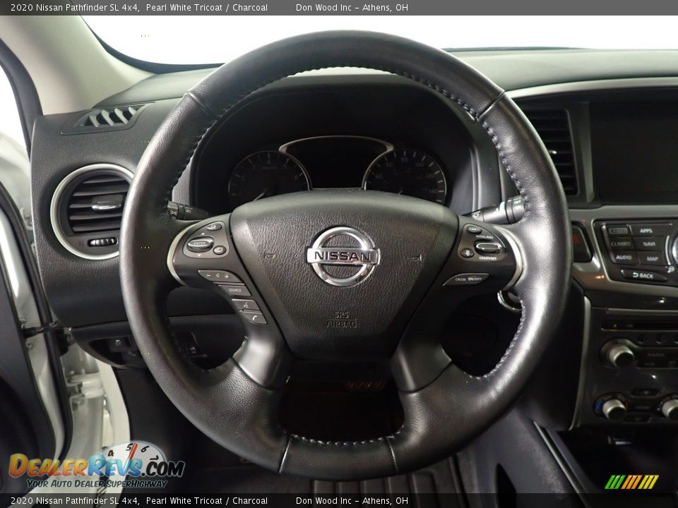 2020 Nissan Pathfinder SL 4x4 Pearl White Tricoat / Charcoal Photo #25