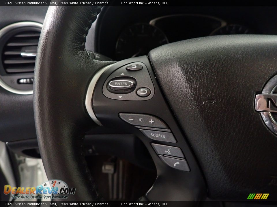 2020 Nissan Pathfinder SL 4x4 Pearl White Tricoat / Charcoal Photo #27