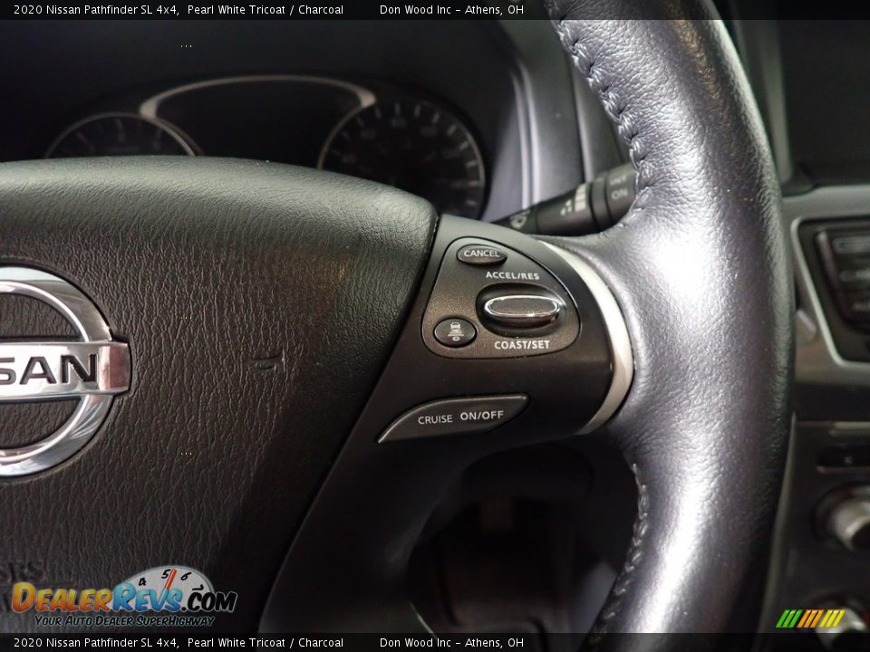 2020 Nissan Pathfinder SL 4x4 Pearl White Tricoat / Charcoal Photo #28