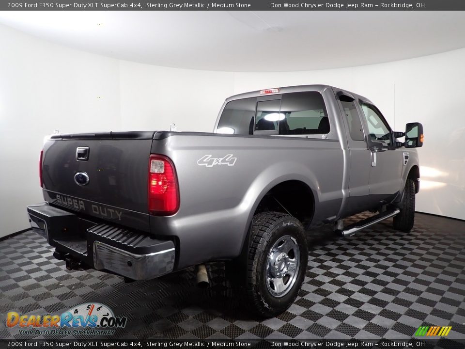 2009 Ford F350 Super Duty XLT SuperCab 4x4 Sterling Grey Metallic / Medium Stone Photo #7