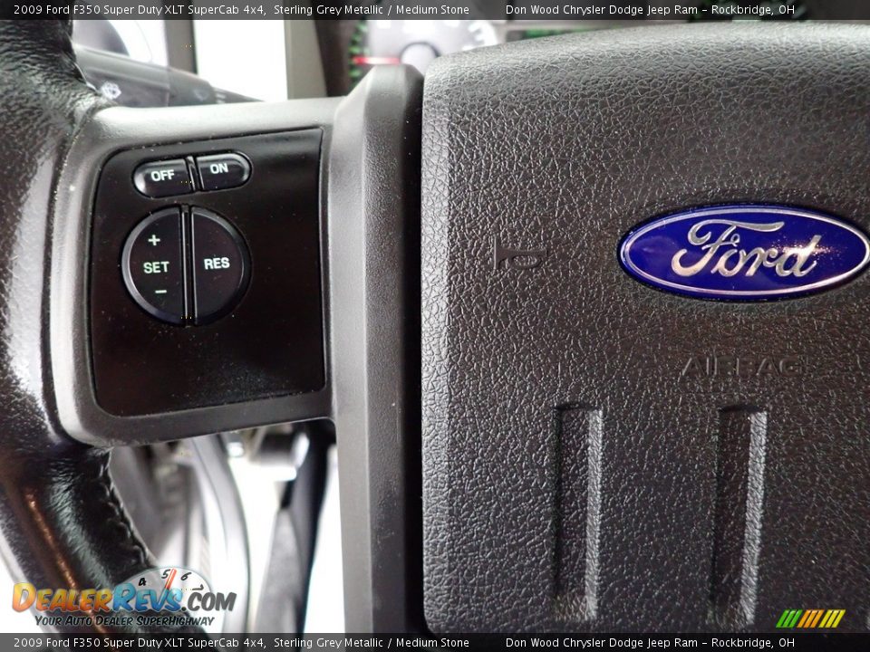2009 Ford F350 Super Duty XLT SuperCab 4x4 Steering Wheel Photo #13