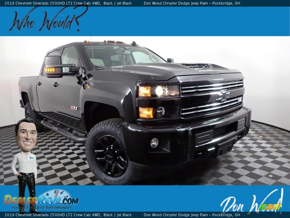 2019 Chevrolet Silverado 2500HD LTZ Crew Cab 4WD Black / Jet Black Photo #1