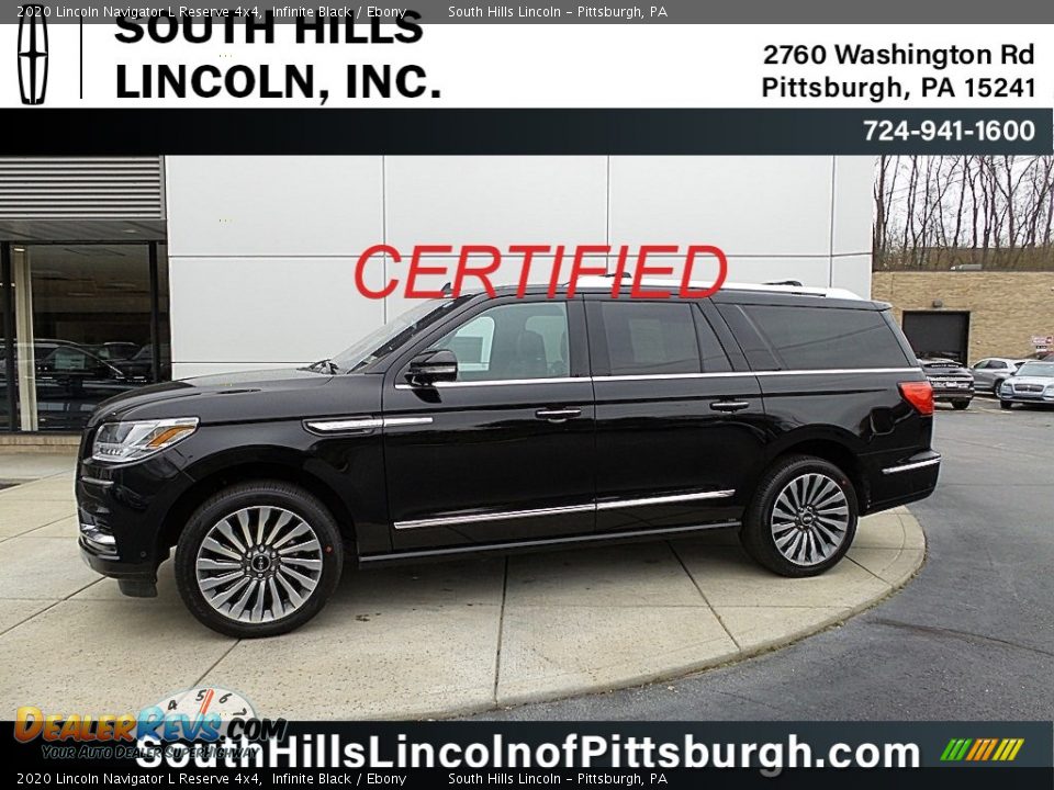 2020 Lincoln Navigator L Reserve 4x4 Infinite Black / Ebony Photo #1