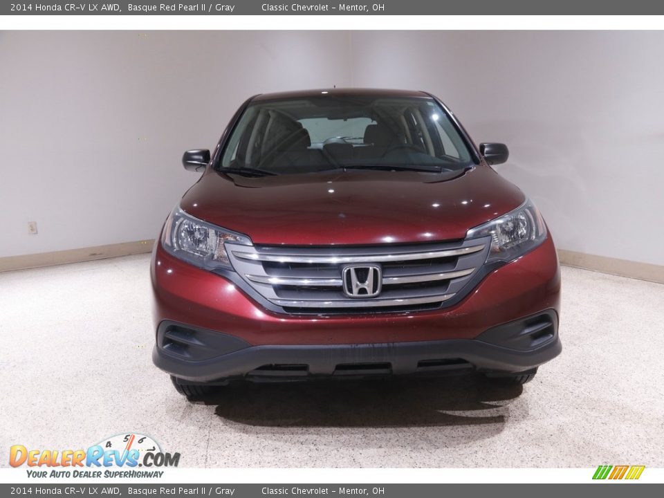 2014 Honda CR-V LX AWD Basque Red Pearl II / Gray Photo #2