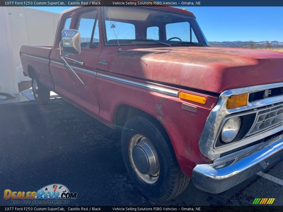 Castillo Red 1977 Ford F250 Custom SuperCab Photo #5