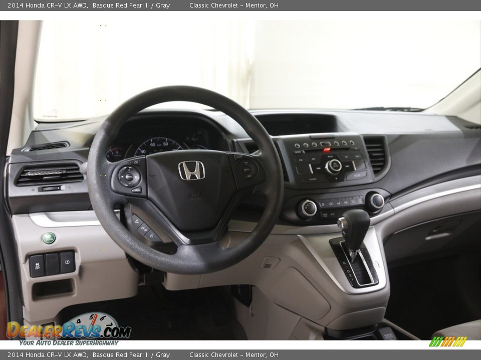 2014 Honda CR-V LX AWD Basque Red Pearl II / Gray Photo #6