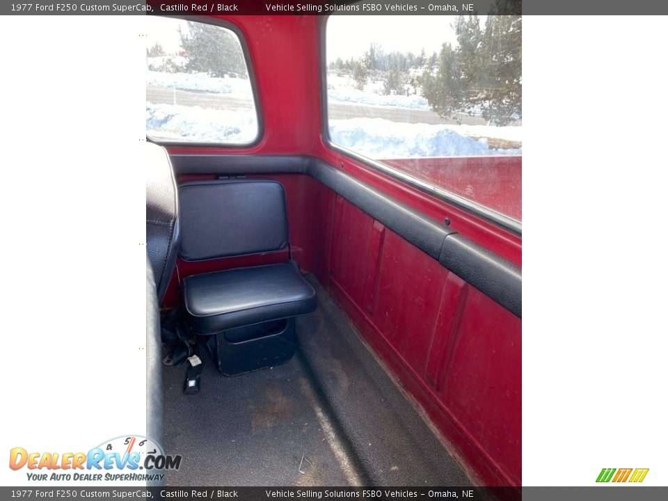 Rear Seat of 1977 Ford F250 Custom SuperCab Photo #7