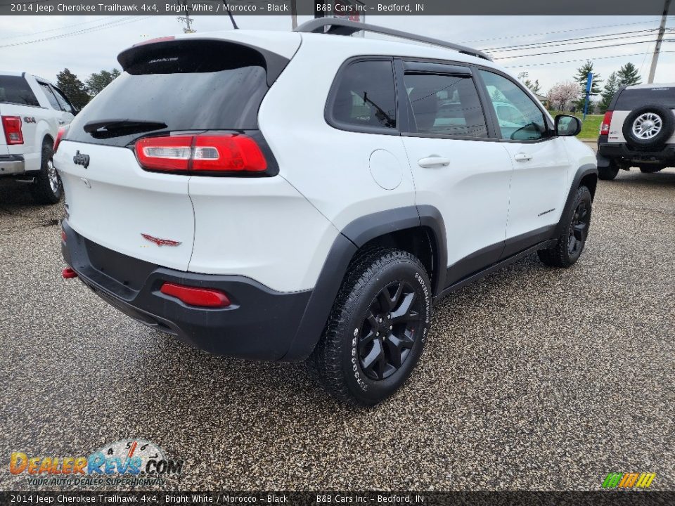 2014 Jeep Cherokee Trailhawk 4x4 Bright White / Morocco - Black Photo #8