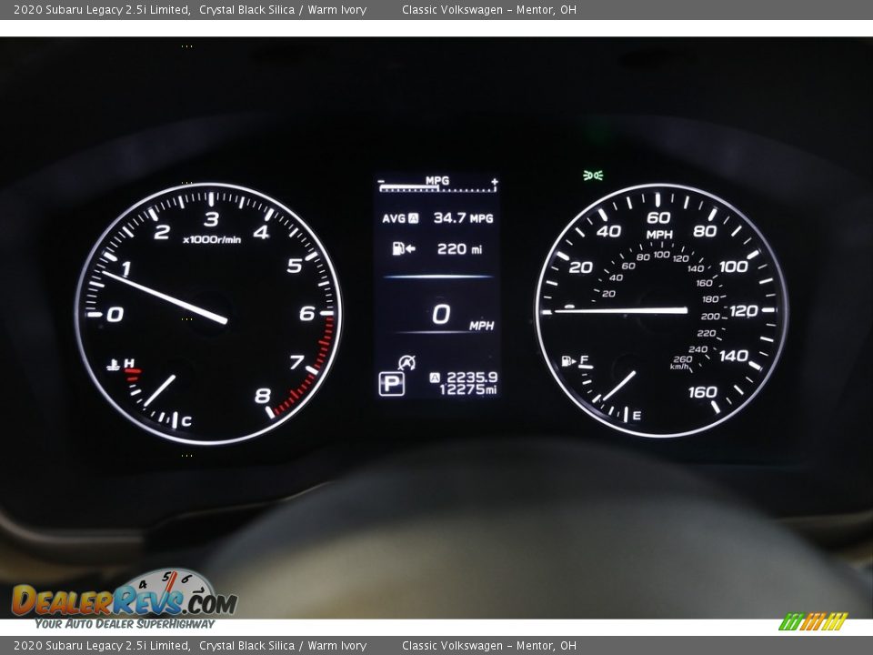 2020 Subaru Legacy 2.5i Limited Crystal Black Silica / Warm Ivory Photo #8
