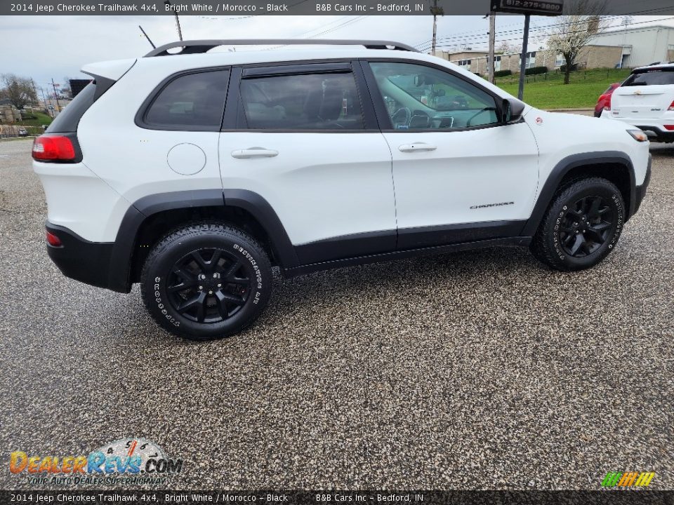 2014 Jeep Cherokee Trailhawk 4x4 Bright White / Morocco - Black Photo #9