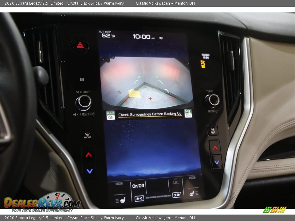 2020 Subaru Legacy 2.5i Limited Crystal Black Silica / Warm Ivory Photo #14