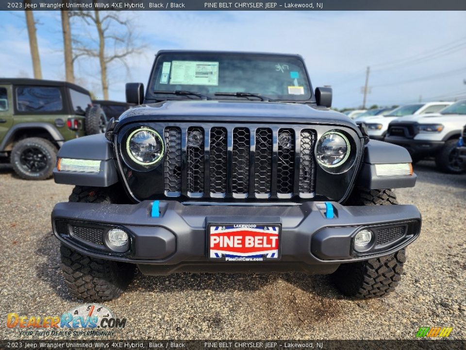 2023 Jeep Wrangler Unlimited Willys 4XE Hybrid Black / Black Photo #2