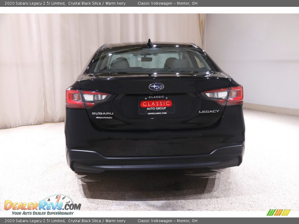 2020 Subaru Legacy 2.5i Limited Crystal Black Silica / Warm Ivory Photo #19