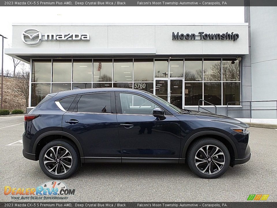 2023 Mazda CX-5 S Premium Plus AWD Deep Crystal Blue Mica / Black Photo #1