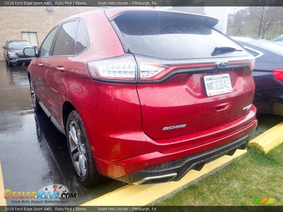 2018 Ford Edge Sport AWD Ruby Red / Ebony Photo #2