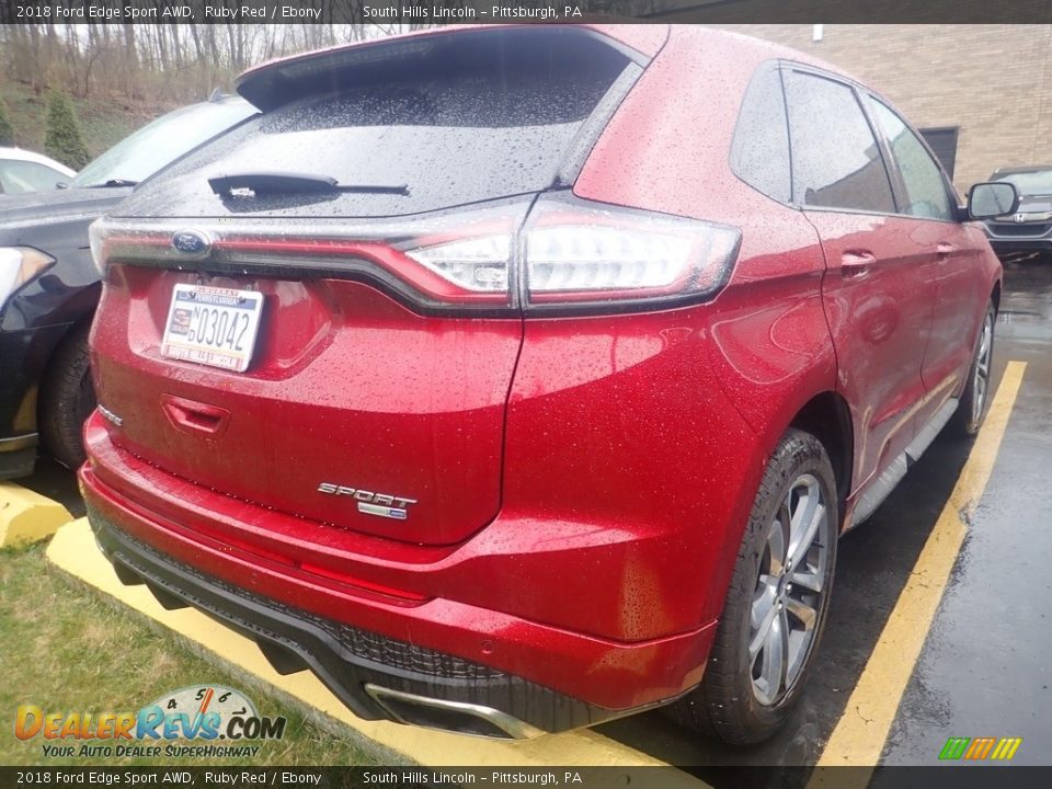 2018 Ford Edge Sport AWD Ruby Red / Ebony Photo #4