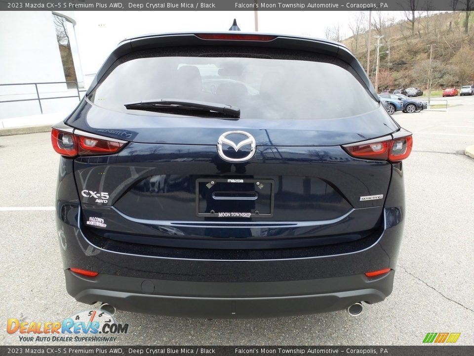 2023 Mazda CX-5 S Premium Plus AWD Deep Crystal Blue Mica / Black Photo #3