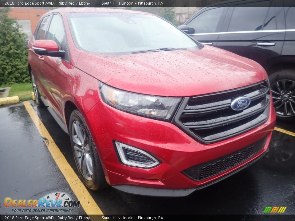 2018 Ford Edge Sport AWD Ruby Red / Ebony Photo #5