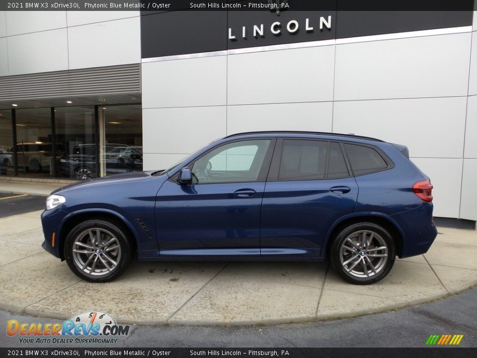 Phytonic Blue Metallic 2021 BMW X3 xDrive30i Photo #2