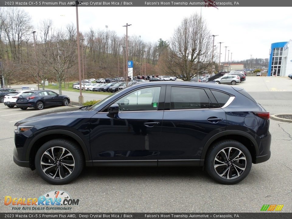 2023 Mazda CX-5 S Premium Plus AWD Deep Crystal Blue Mica / Black Photo #6