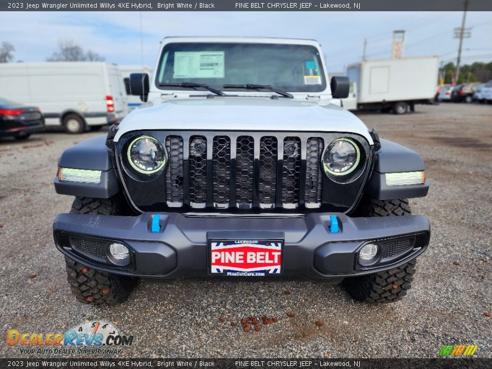 2023 Jeep Wrangler Unlimited Willys 4XE Hybrid Bright White / Black Photo #2