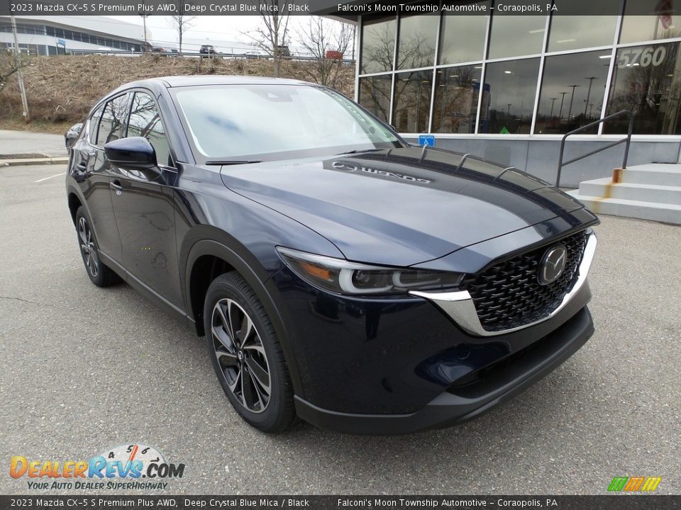 2023 Mazda CX-5 S Premium Plus AWD Deep Crystal Blue Mica / Black Photo #9