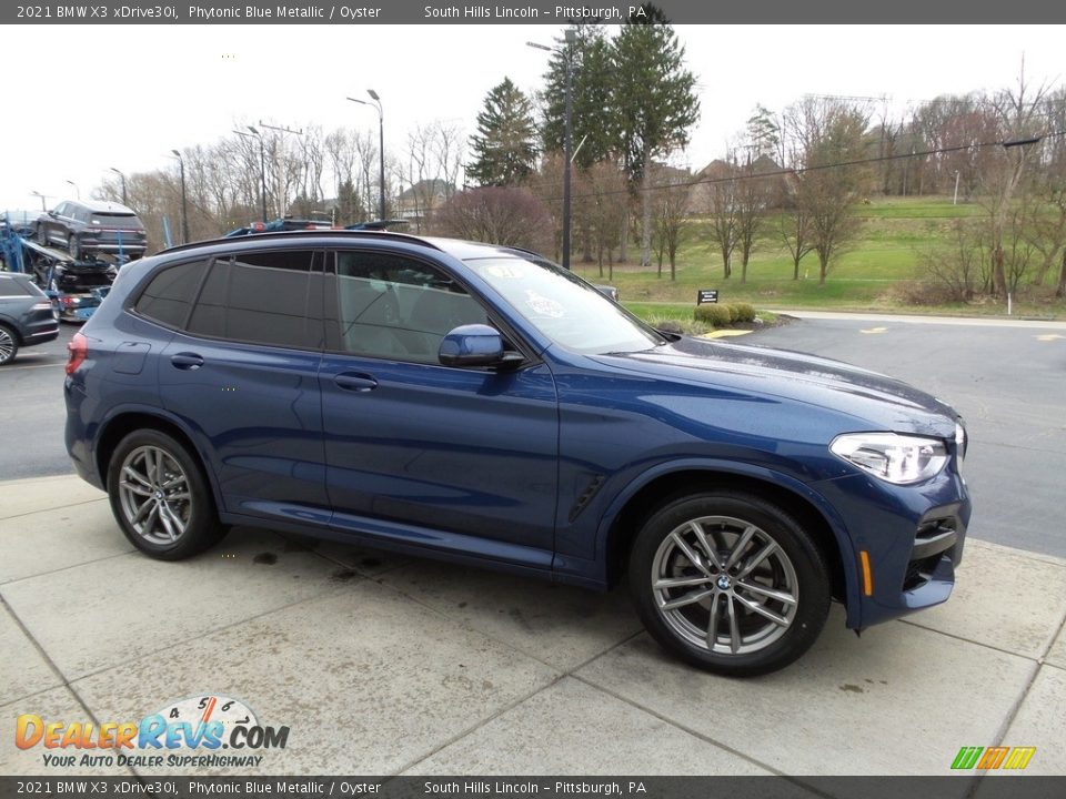 Phytonic Blue Metallic 2021 BMW X3 xDrive30i Photo #7