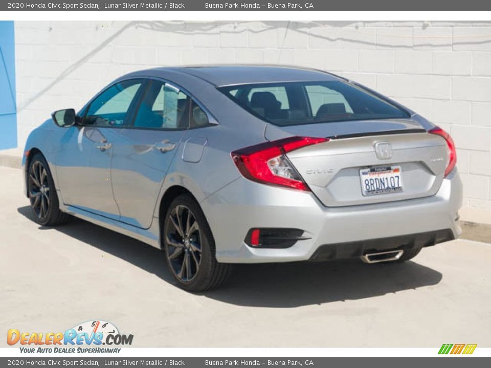 2020 Honda Civic Sport Sedan Lunar Silver Metallic / Black Photo #2