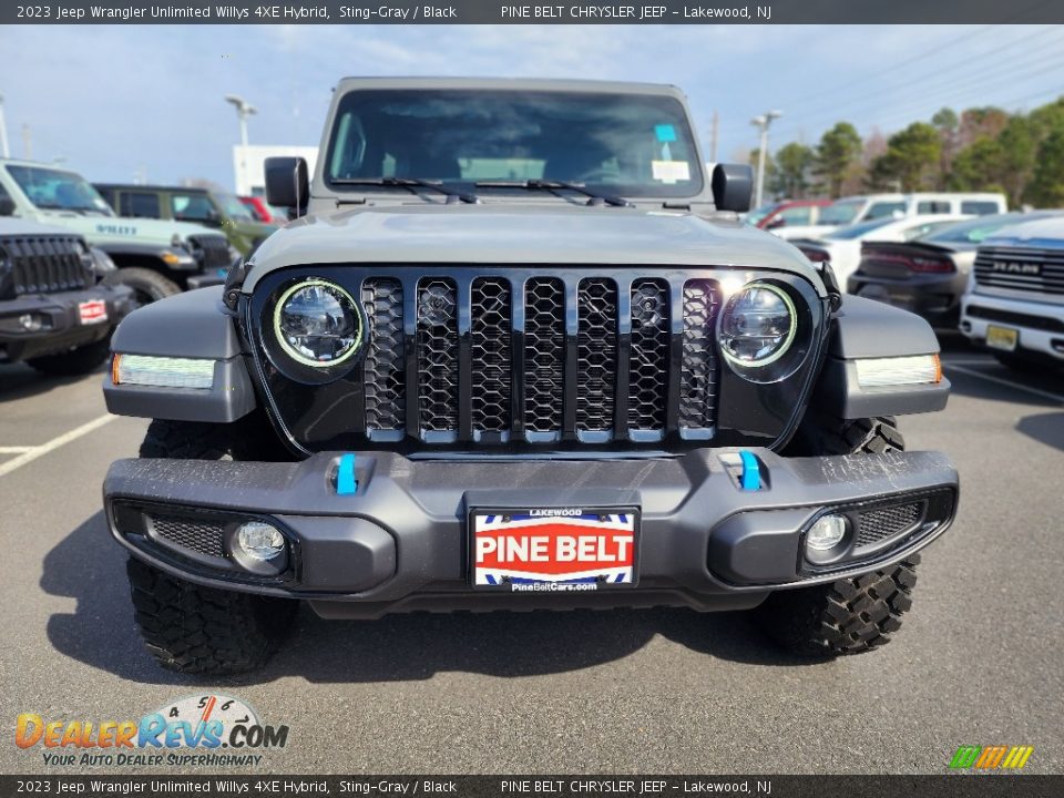 2023 Jeep Wrangler Unlimited Willys 4XE Hybrid Sting-Gray / Black Photo #2