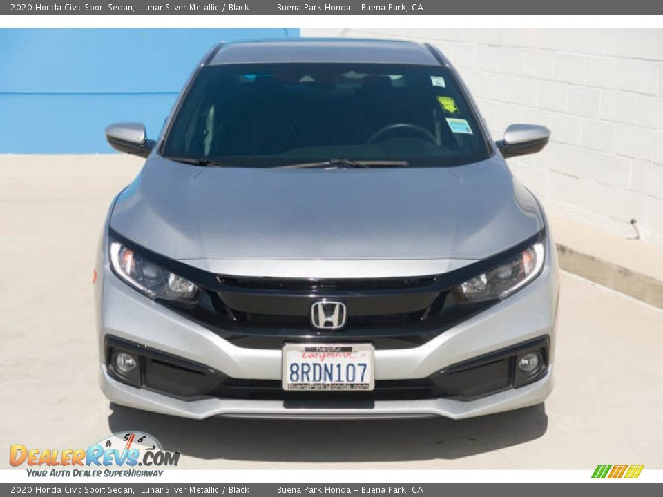 2020 Honda Civic Sport Sedan Lunar Silver Metallic / Black Photo #7