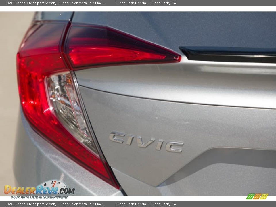 2020 Honda Civic Sport Sedan Lunar Silver Metallic / Black Photo #10