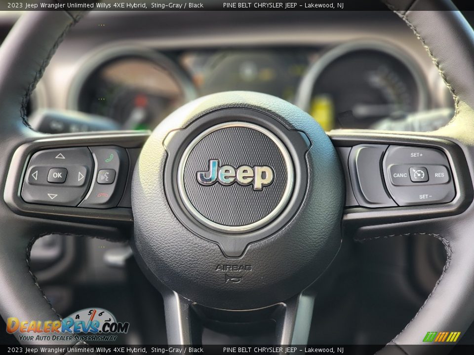 2023 Jeep Wrangler Unlimited Willys 4XE Hybrid Steering Wheel Photo #10