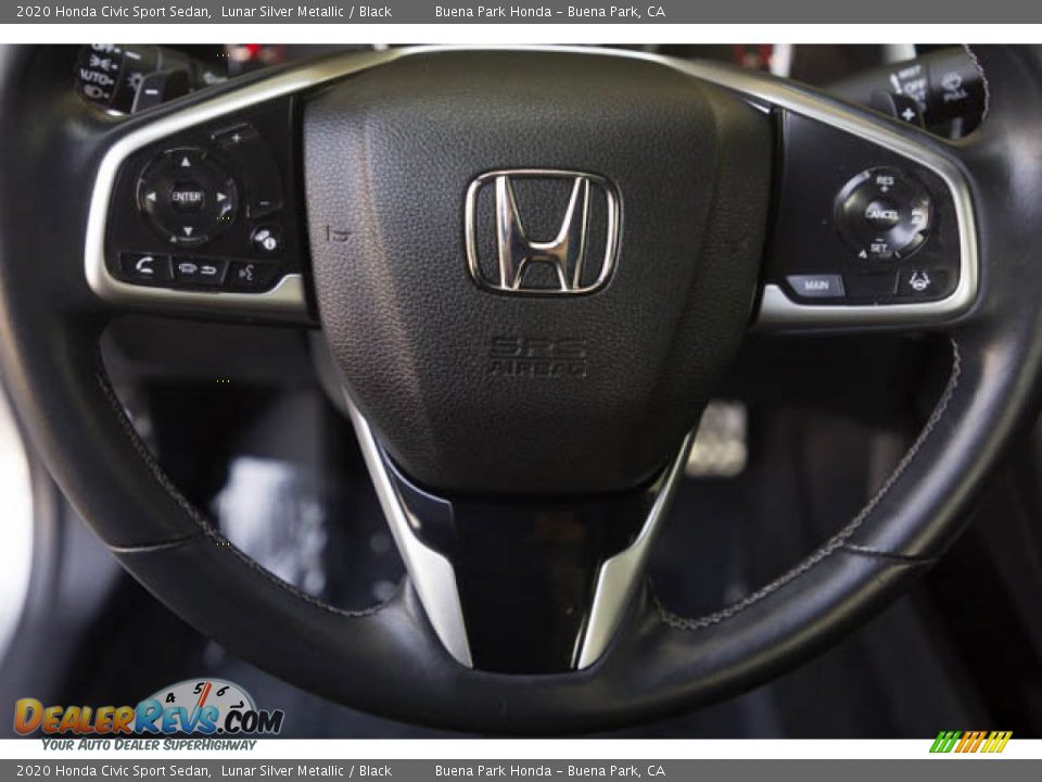 2020 Honda Civic Sport Sedan Lunar Silver Metallic / Black Photo #13