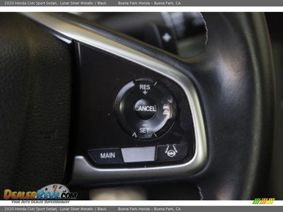 2020 Honda Civic Sport Sedan Lunar Silver Metallic / Black Photo #15