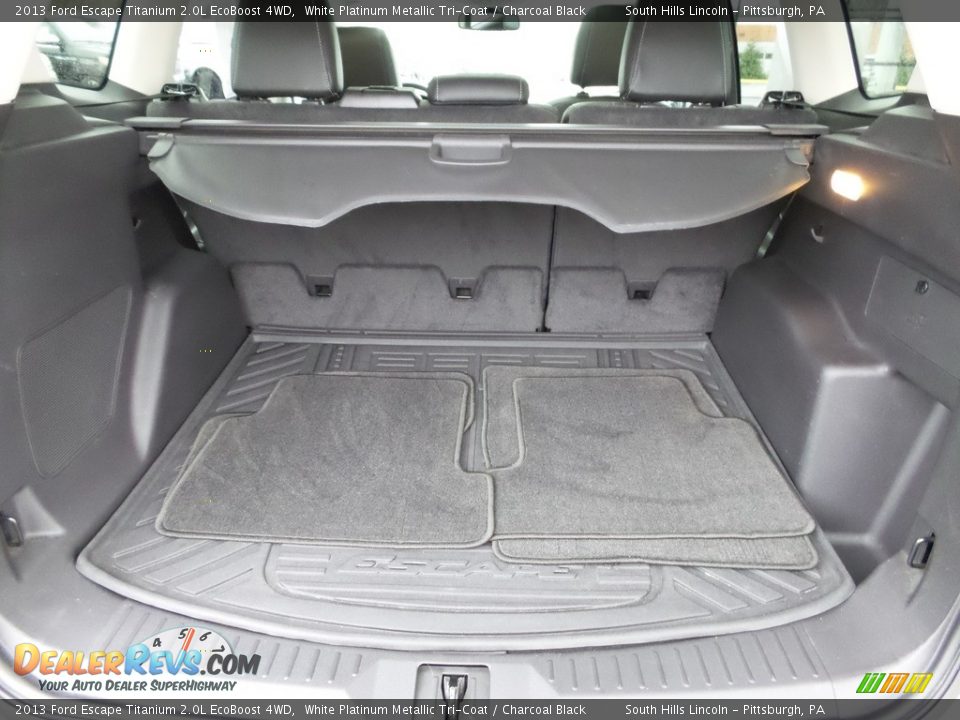 2013 Ford Escape Titanium 2.0L EcoBoost 4WD White Platinum Metallic Tri-Coat / Charcoal Black Photo #5