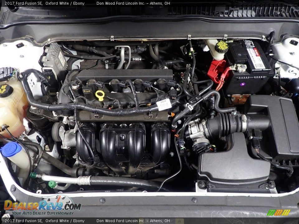 2017 Ford Fusion SE Oxford White / Ebony Photo #7