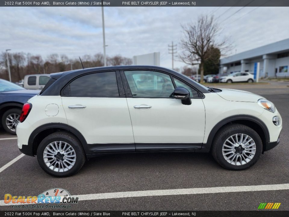 Bianco Gelato (White) 2022 Fiat 500X Pop AWD Photo #4